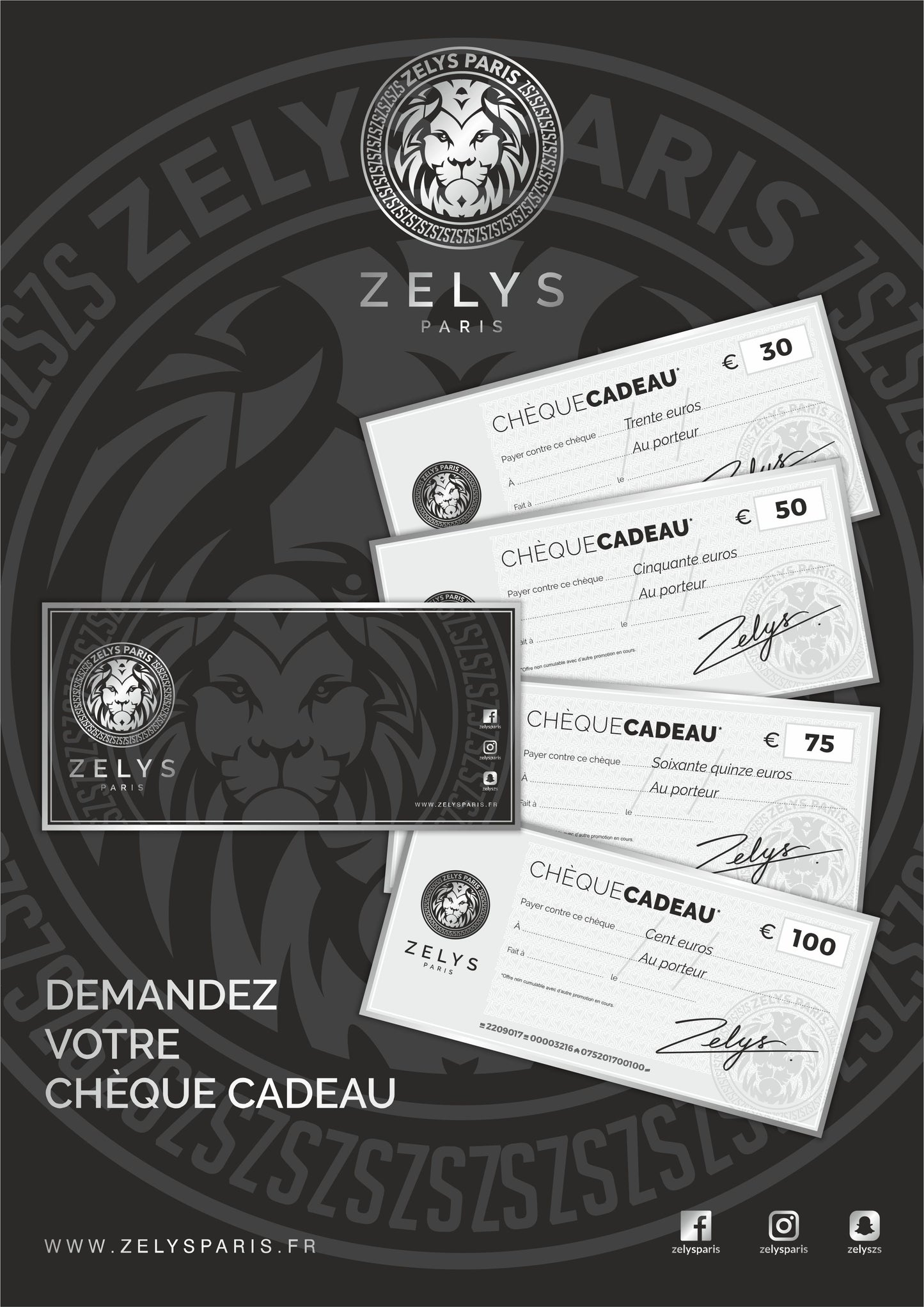 Carte cadeau - ZELYS PARIS